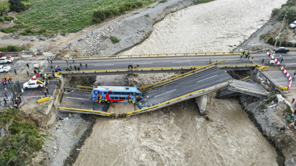 Two dead, dozens injured as bridge collapses, bus crashes into river in Peru 