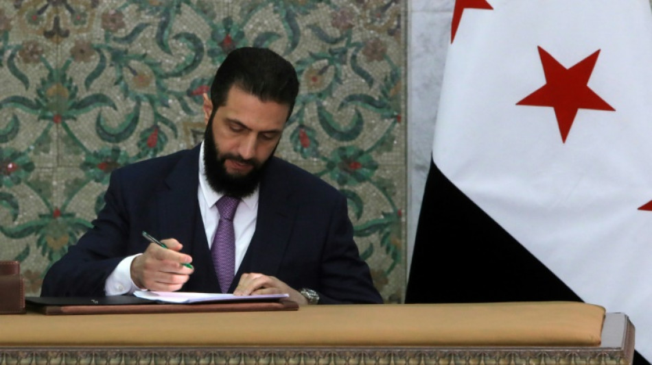 Syria leader signs constitutional declaration, hailing 'new history'