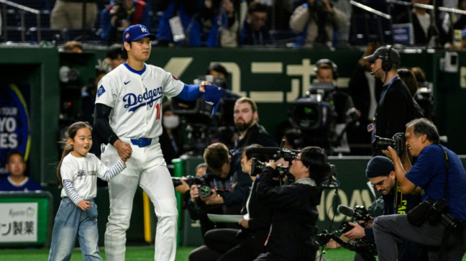 Ohtani hits home run in Dodgers' Tokyo exhibition game