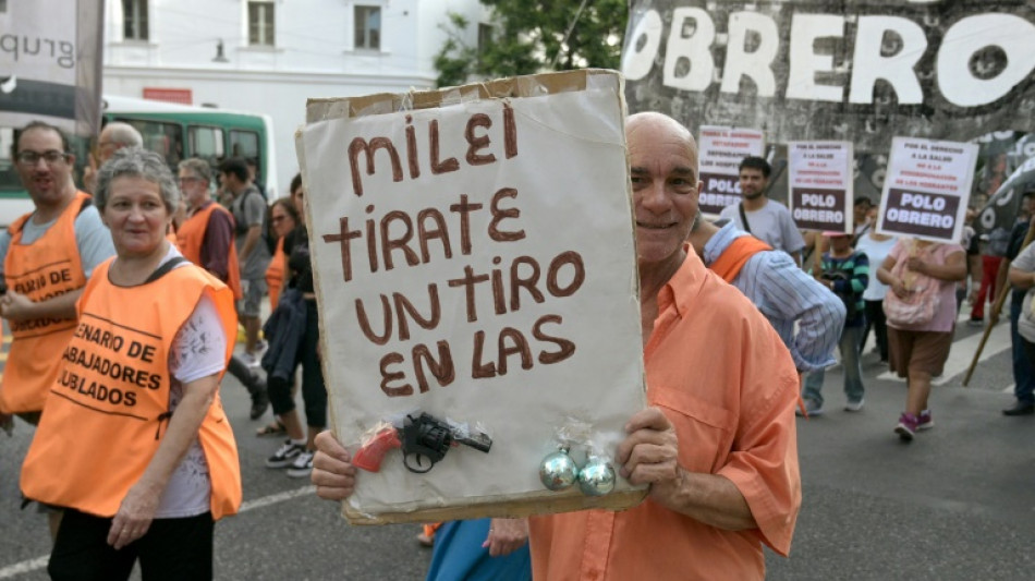 Trabajadores sanitarios de Argentina protestan contra los recortes de Milei a la salud pública