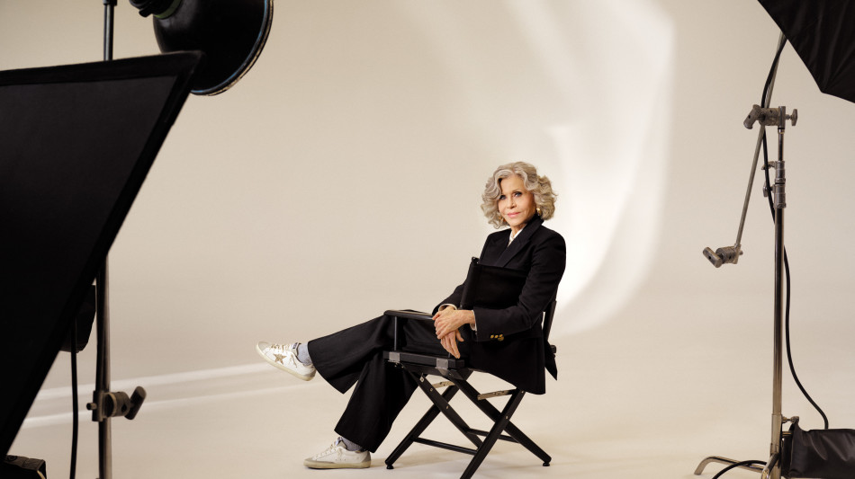 Jane Fonda nella campagna Super Star di Golden Goose