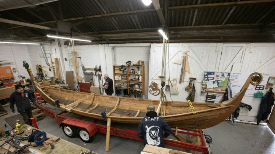 UK military vets rebuild lives carving Viking longboat