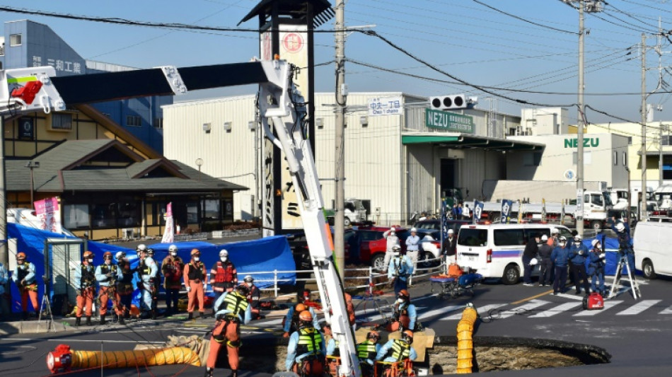 Truck cabin found in Japan sinkhole search for driver